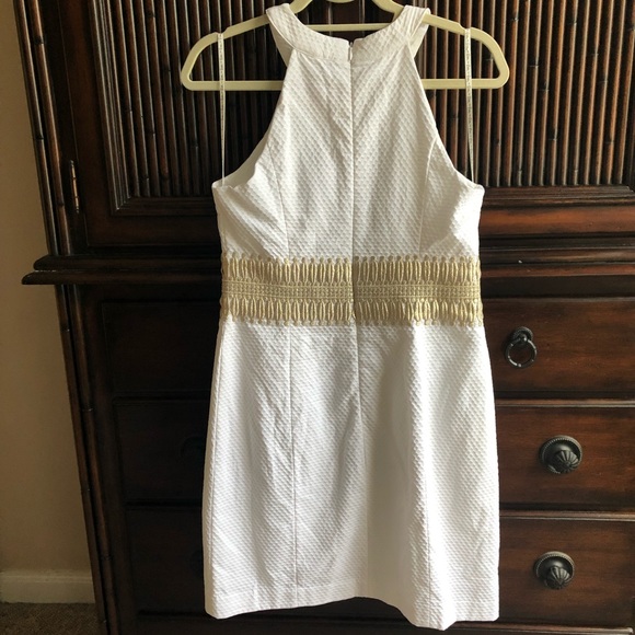 Lilly Pulitzer Ashlyn Shift Dress, Resort White, size 4 - Picture 2 of 5